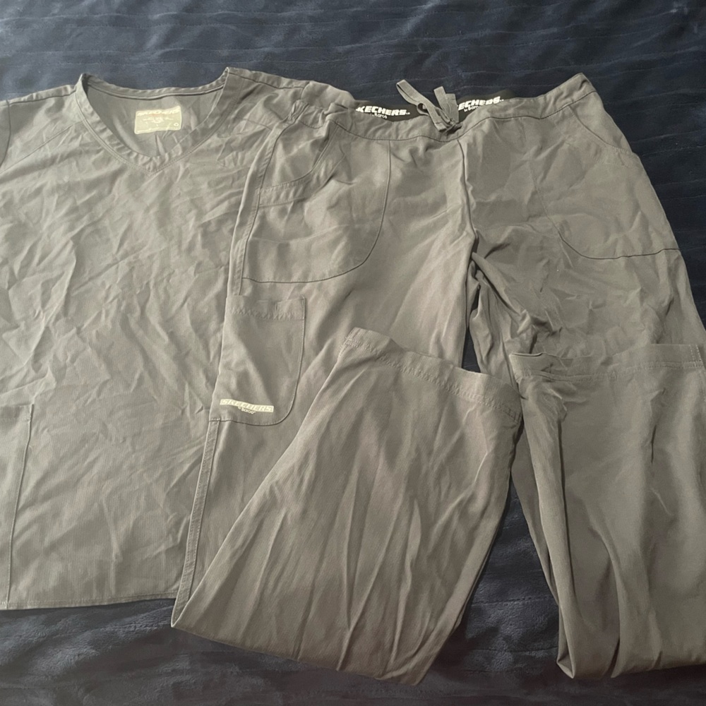 Sketchers by Barco Womens grey scrubs